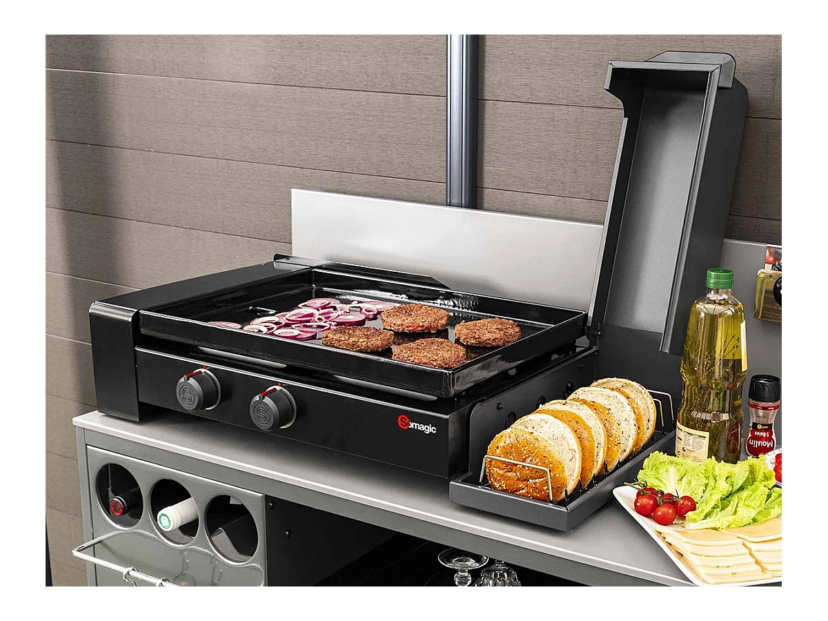 Plancha de gas especial hamburguesas 5,6kW