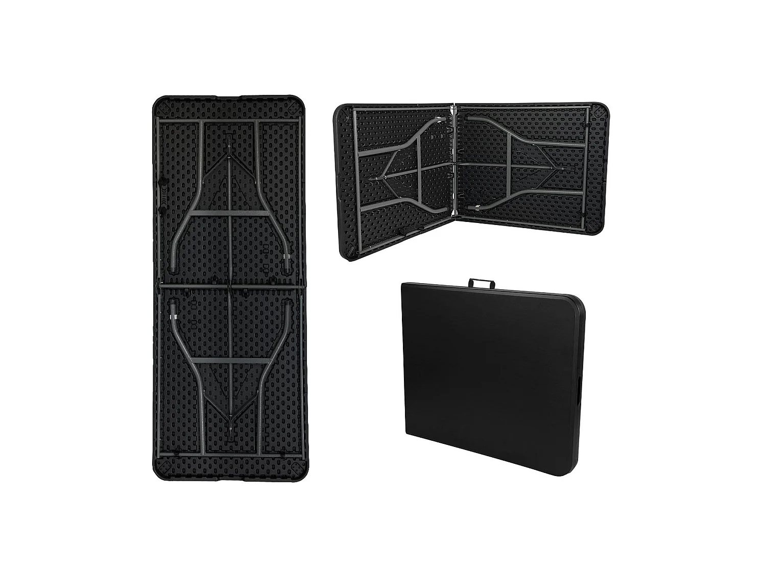 Conjunto Plegable Mesa 180cm y 6 Sillas con Asa Catering 7house