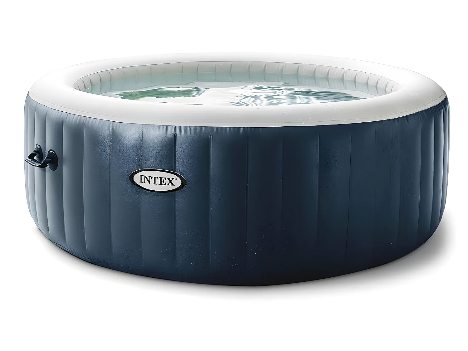 PureSpa Intex opblaasbaar zwembad 6 personen marineblauw