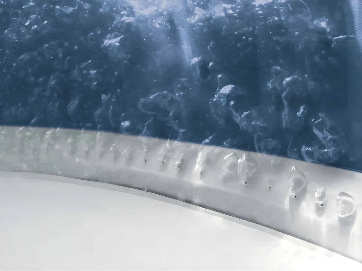 PureSpa Intex opblaasbaar zwembad 6 personen marineblauw