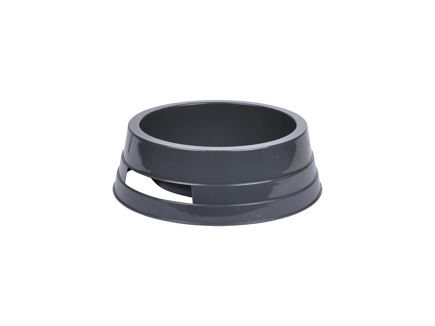 Gamelle ronde en plastique anthracite