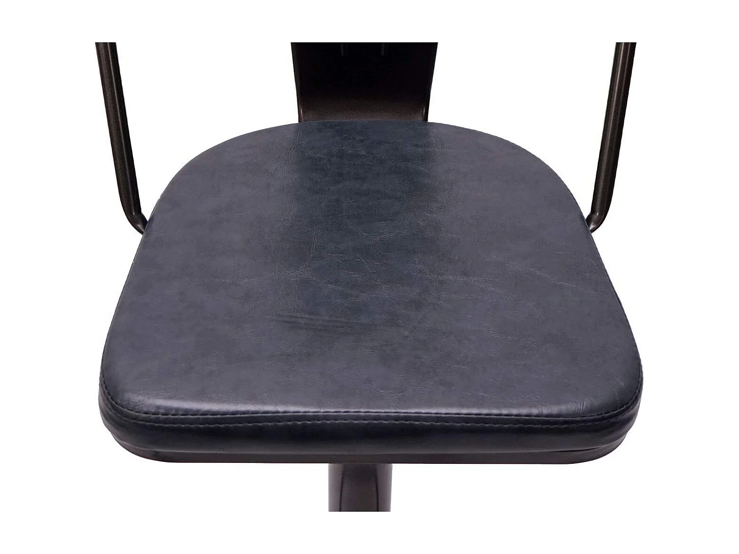 2x tabourets de bar métal grise 43 x 42 x 112 cm TDB04054