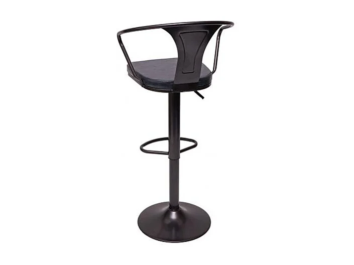 2x tabourets de bar métal grise 51 x 45 x 108 cm TDB04056