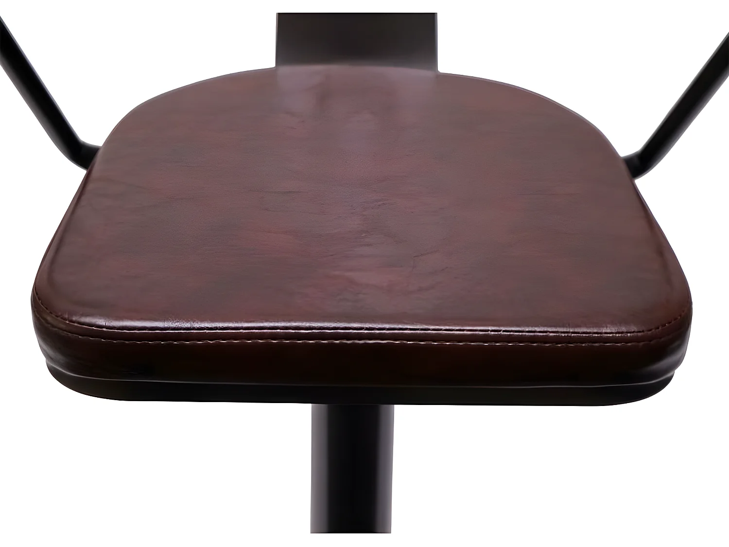 2x tabourets de bar métal marron 51 x 45 x 108 cm TDB04055