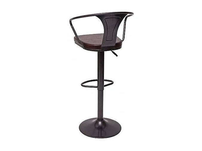 2x tabourets de bar métal marron 51 x 45 x 108 cm TDB04055