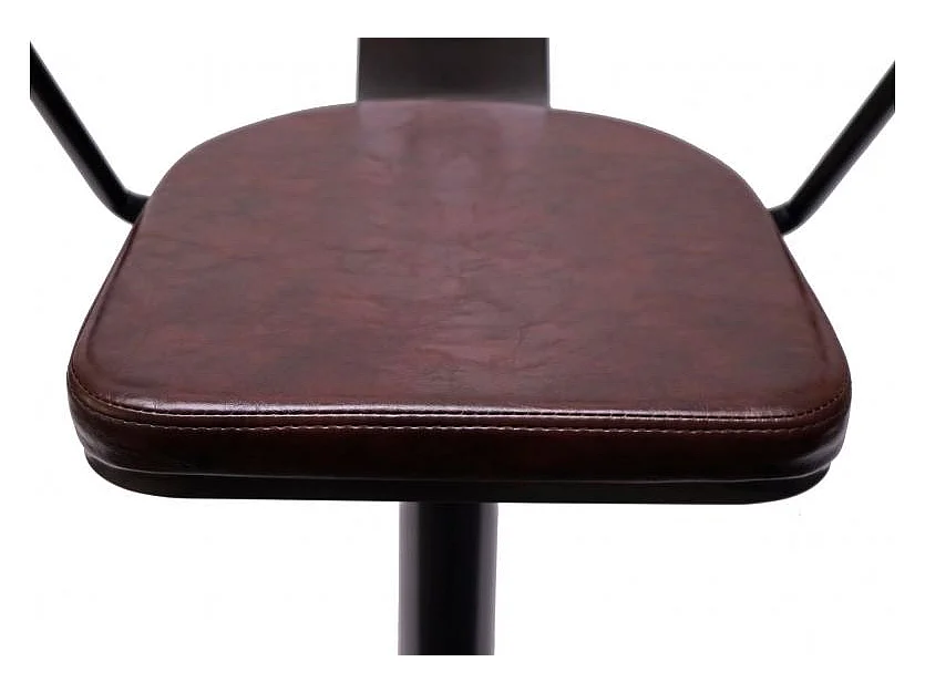 2x tabourets de bar métal marron 51 x 45 x 108 cm TDB04055