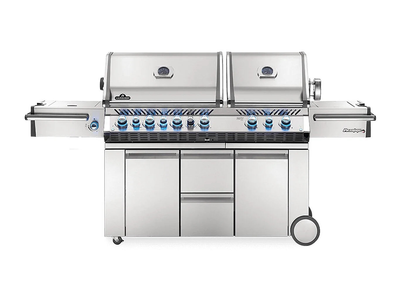 Barbecue à gaz Prestige Pro 825 4 brûleurs + 2 Sizzle Zone + brûleur arrière + fumoir - Napoleon