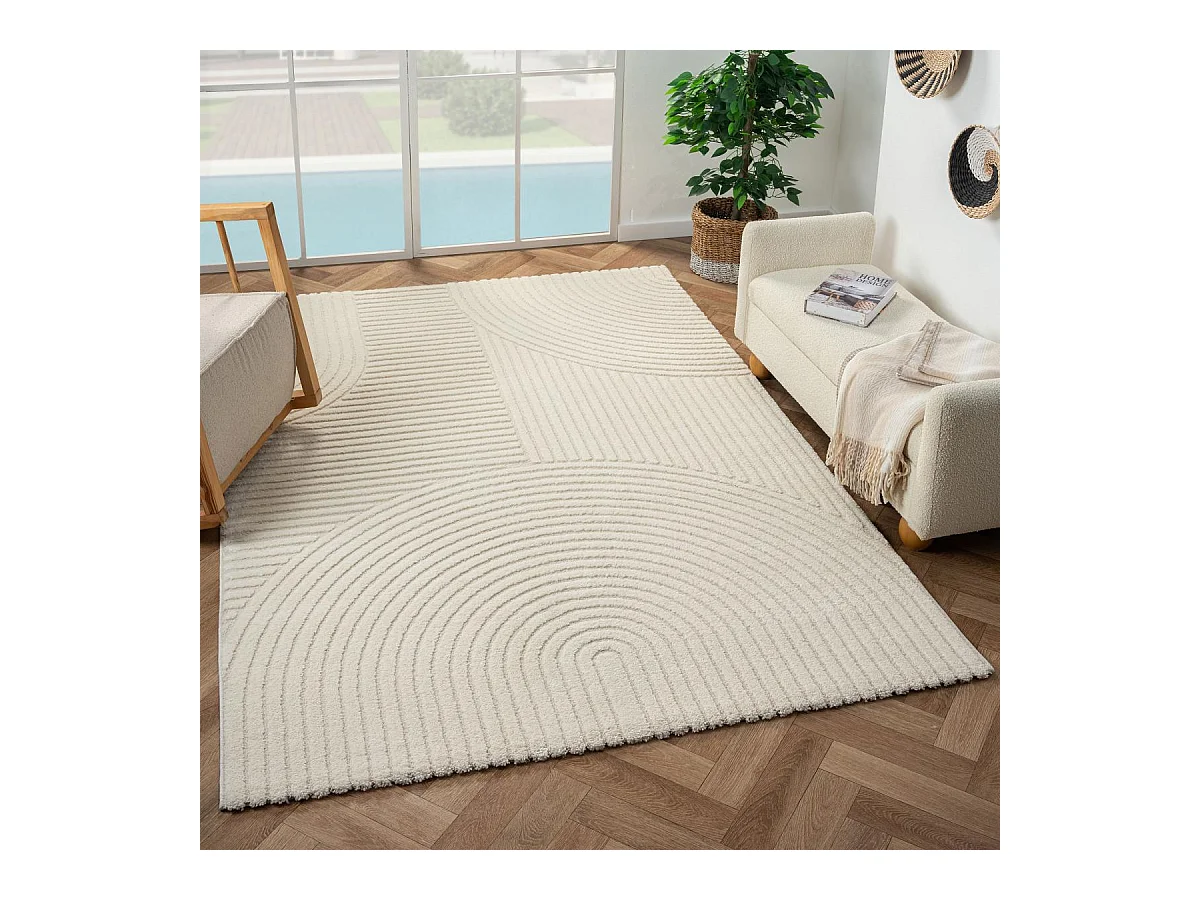 tapis salon 200x290 tissé  tissé rectangle motif simple LYN9 CERNAN B