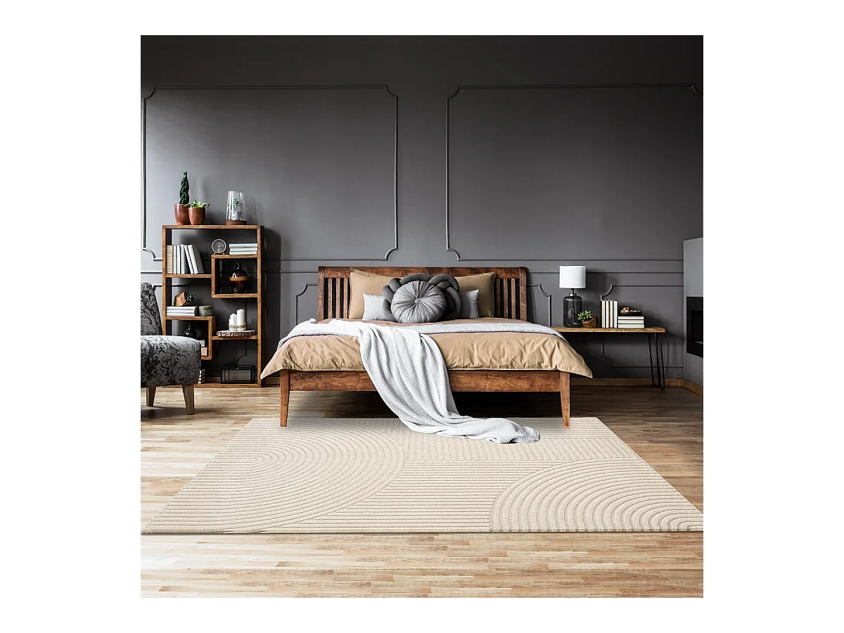 tapis salon 200x290 tissé  tissé rectangle motif simple LYN9 CERNAN B