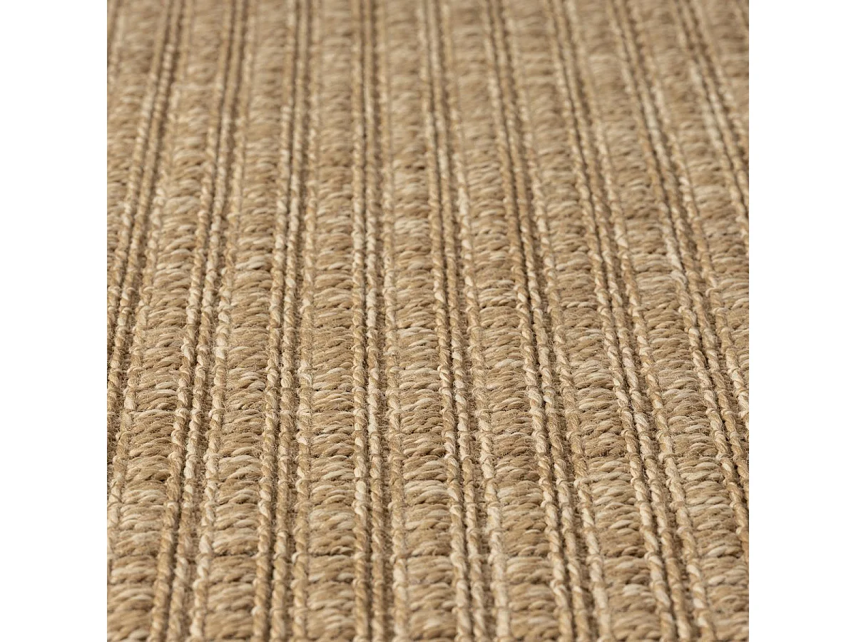 Tapis extérieur 80x150 tissé kilim marron LYN13 JUTE ART K