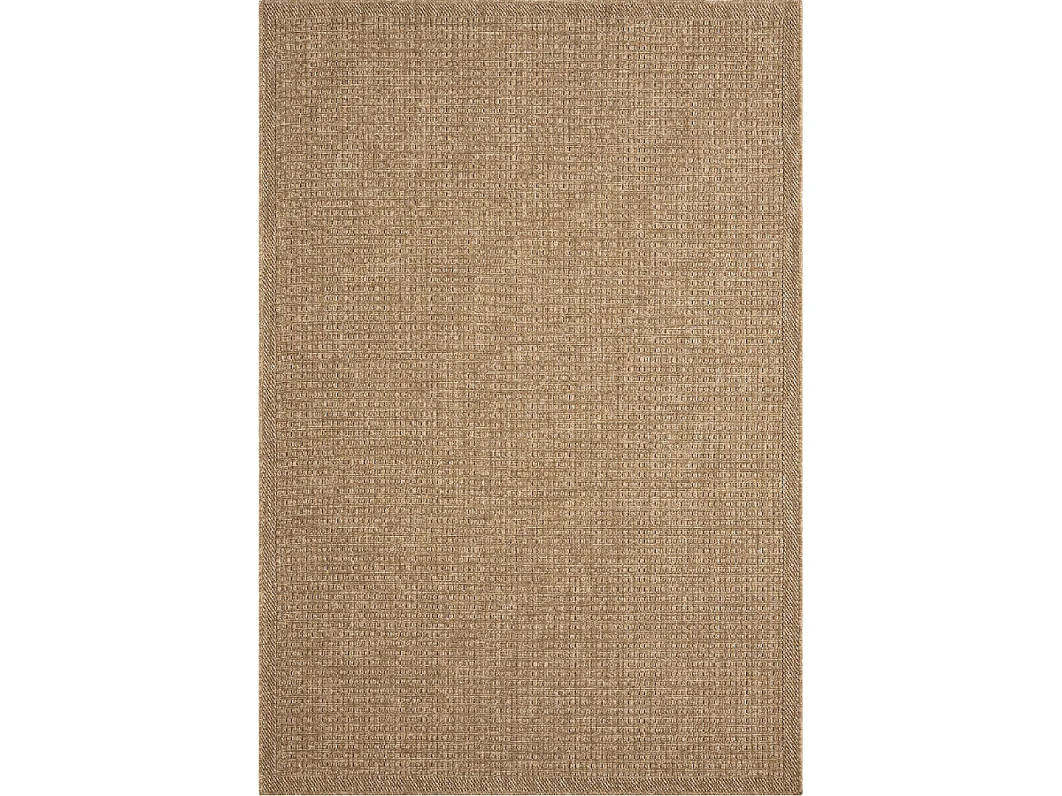 Tapis extérieur 120x170 tissé kilim marron LYN13 JUTE ART K