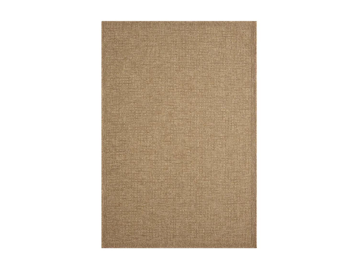 Tapis extérieur 120x170 tissé kilim marron LYN13 JUTE ART K
