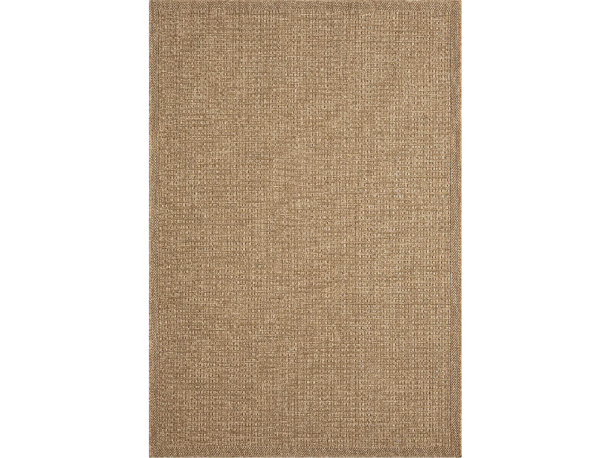 Tapis extérieur 120x170 tissé kilim marron LYN13 JUTE ART K