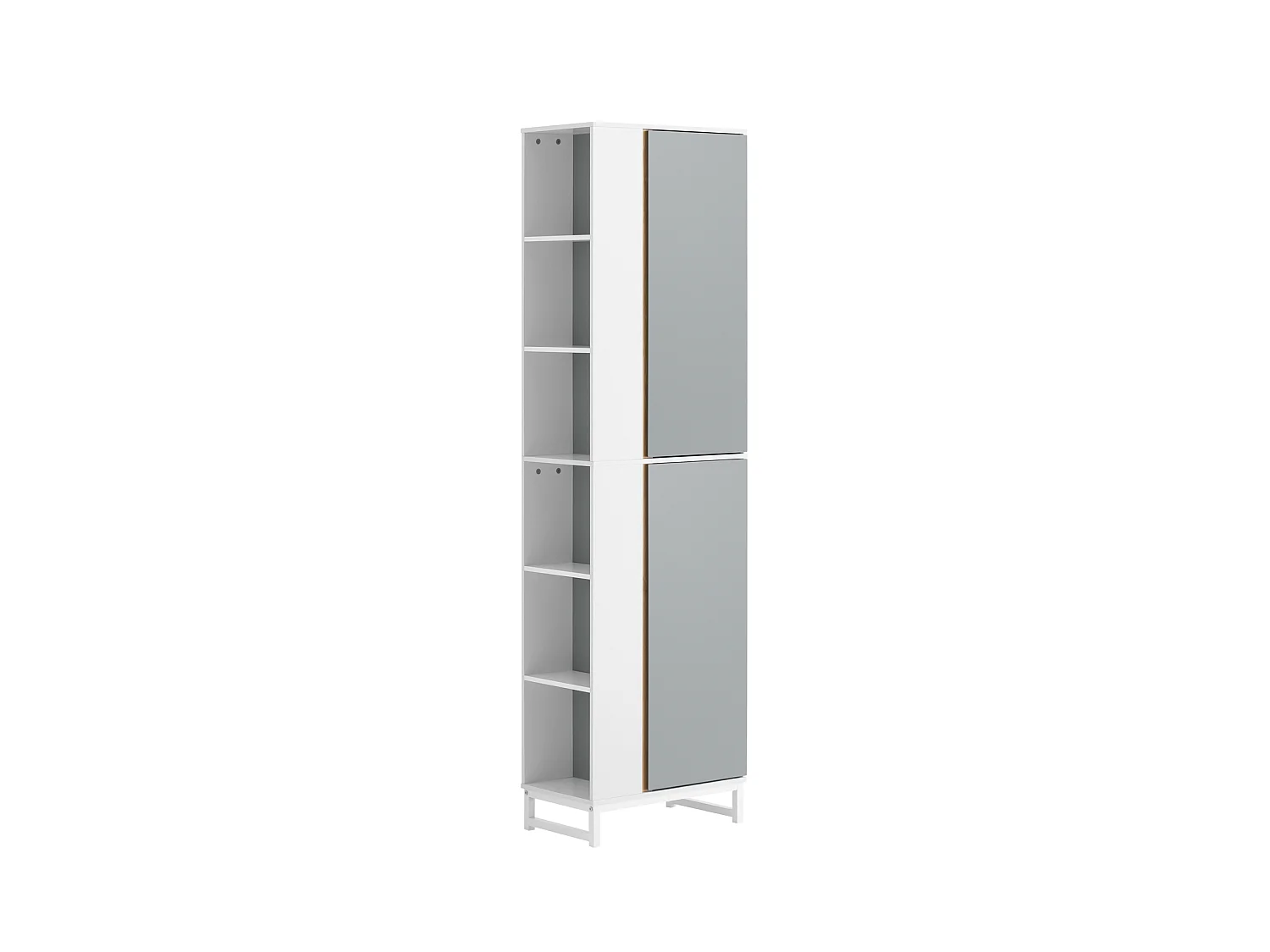 Meuble Colonne De Salle De Bain Placard Armoire Toilette Haute Etagères De Rangement, BZr76-hg