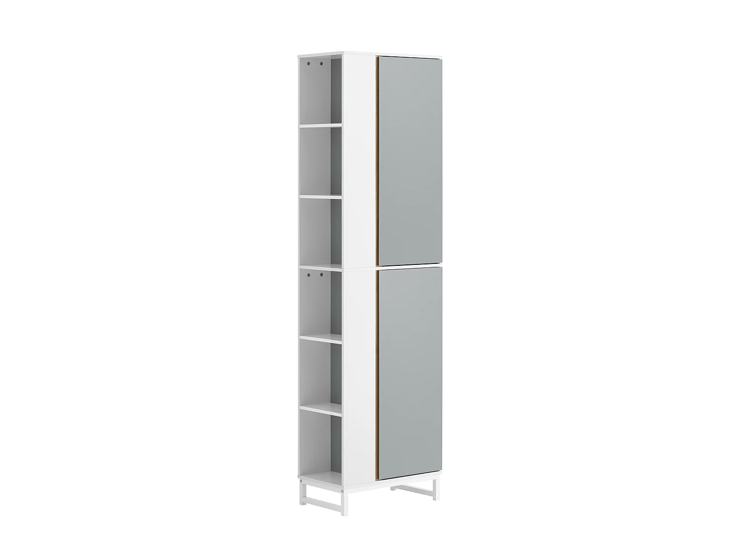 Meuble Colonne De Salle De Bain Placard Armoire Toilette Haute Etagères De Rangement, BZr76-hg