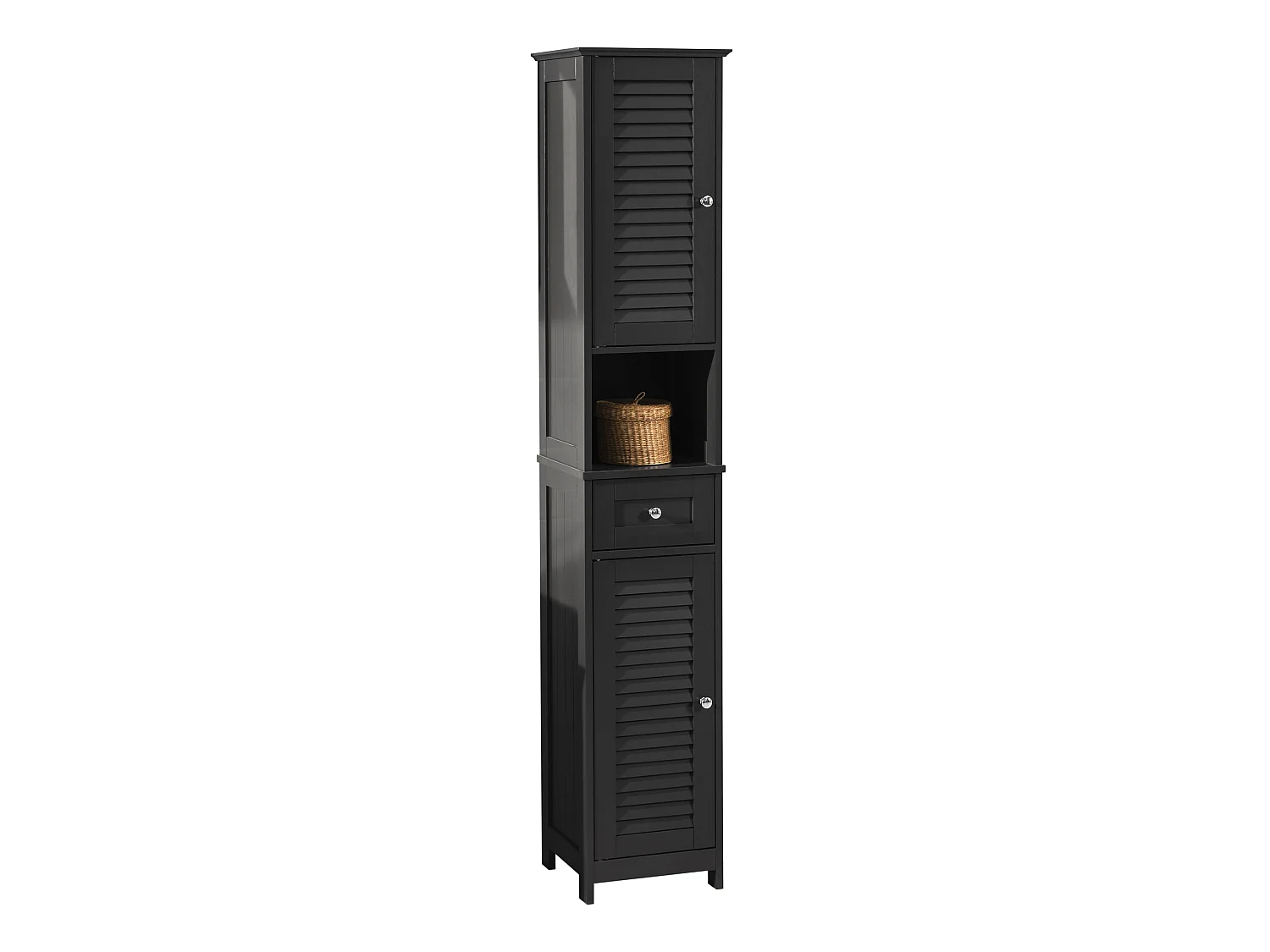 Meuble Rangement Salle De Bain Armoire Haute Meuble Colonne Placard De Rangement, Frg236-dg