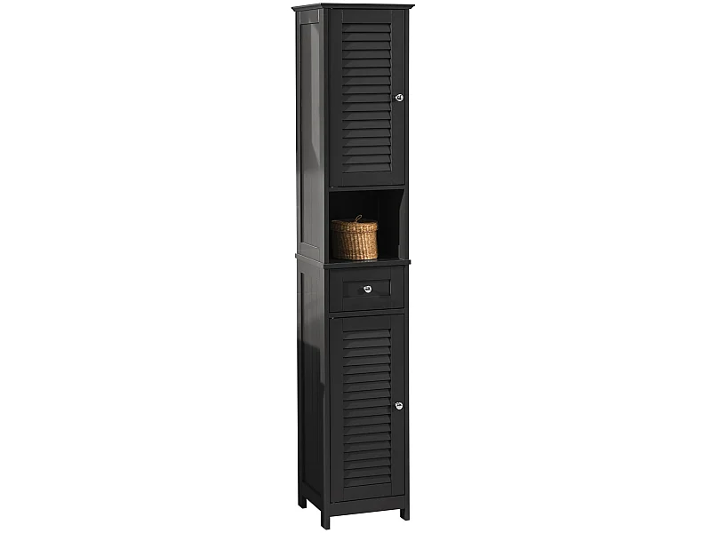 Meuble Rangement Salle De Bain Armoire Haute Meuble Colonne Placard De Rangement, Frg236-dg