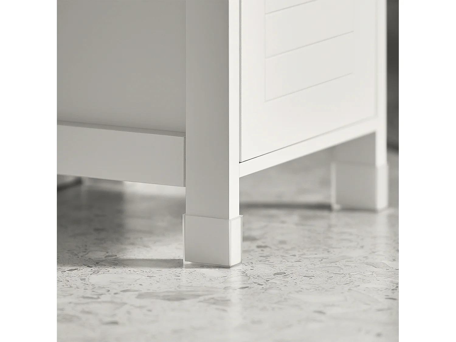 Mueble Columna de Baño, Armario para Baño - 1 Estante y 2 Cajones Blanco FRG127-W SoBuy ES