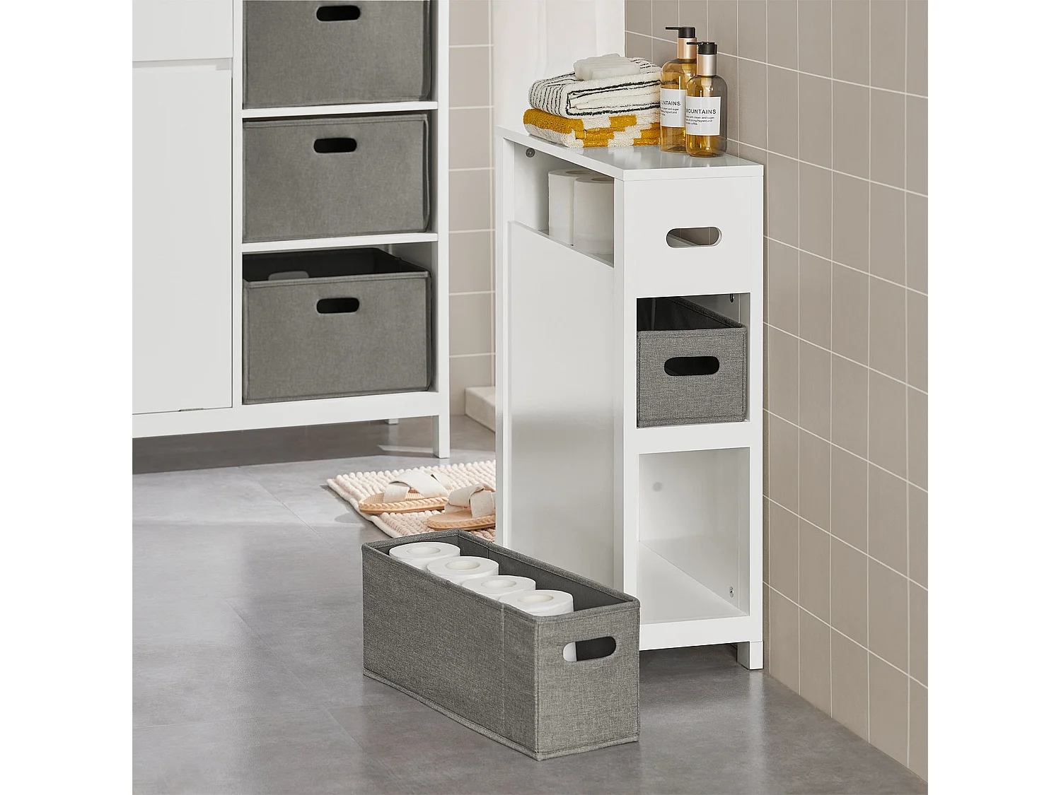 Nischenschrank BZR83-W 20 x 70 x 60 cm Weiß