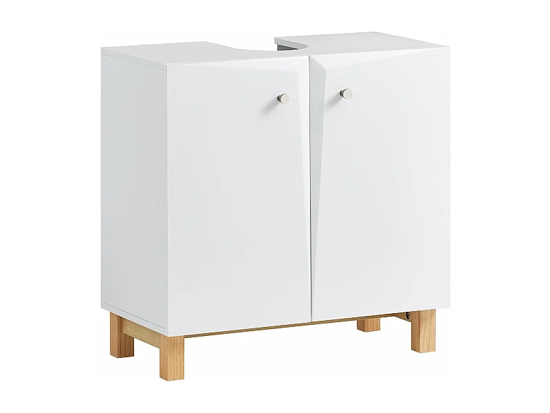 Waschbeckenunterschrank BZR92-W 60 x 60 x 30 cm Weiß