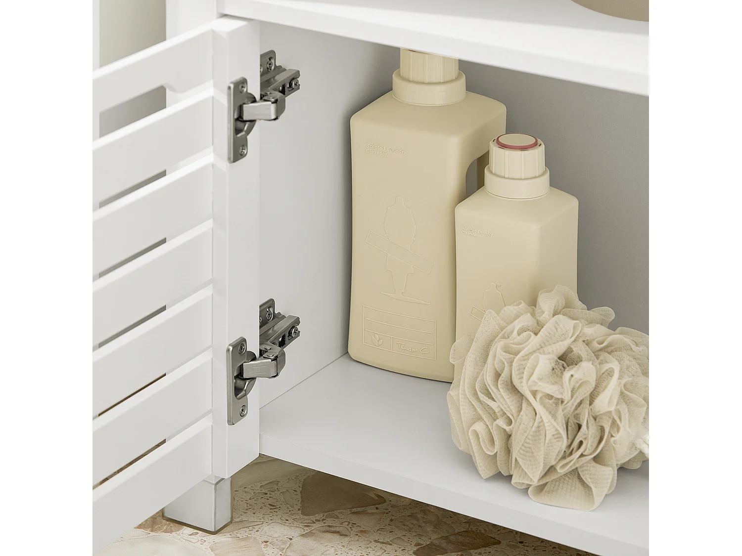 Meuble Sous-lavabo, Meuble Sur Pieds De Salle De Bain, Meuble Sous-vasque, BZr58-w