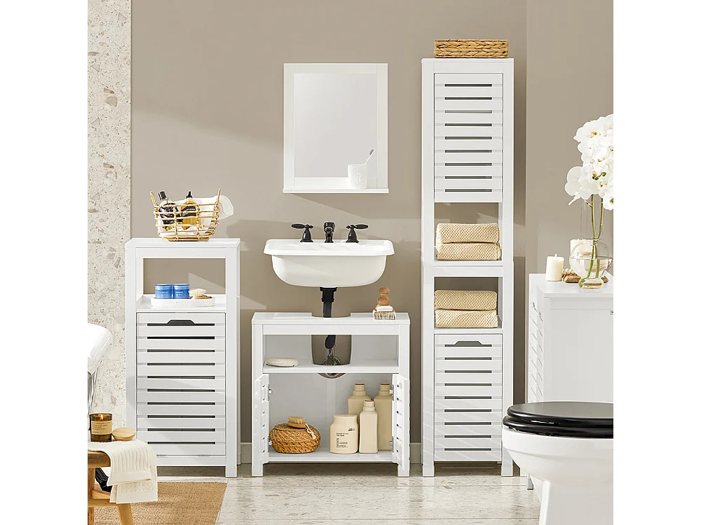 Meuble Sous-lavabo, Meuble Sur Pieds De Salle De Bain, Meuble Sous-vasque, BZr58-w