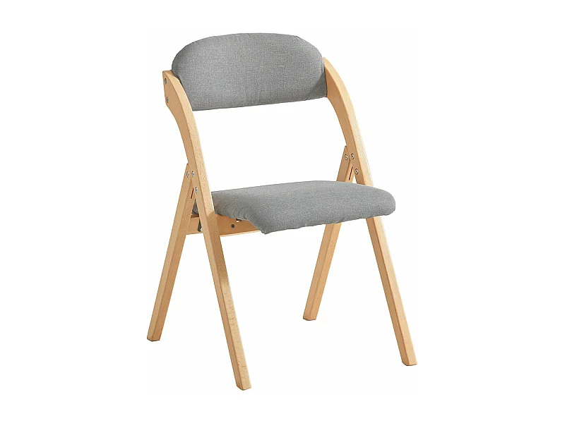 SoBuy FST92-N Chaise Pliante en Bois avec Assise et Dossier Rembourrés Fauteuil Chaise pour Cuisine, Bureau, etc.