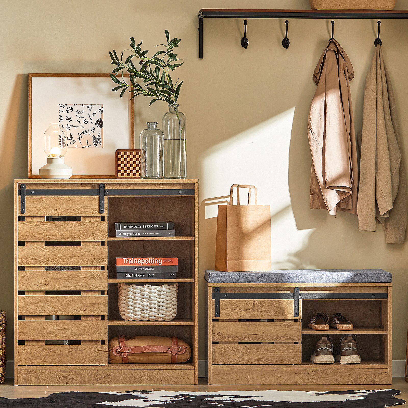 Armoire Chaussures Meuble De Rangement Chaussures Commode 