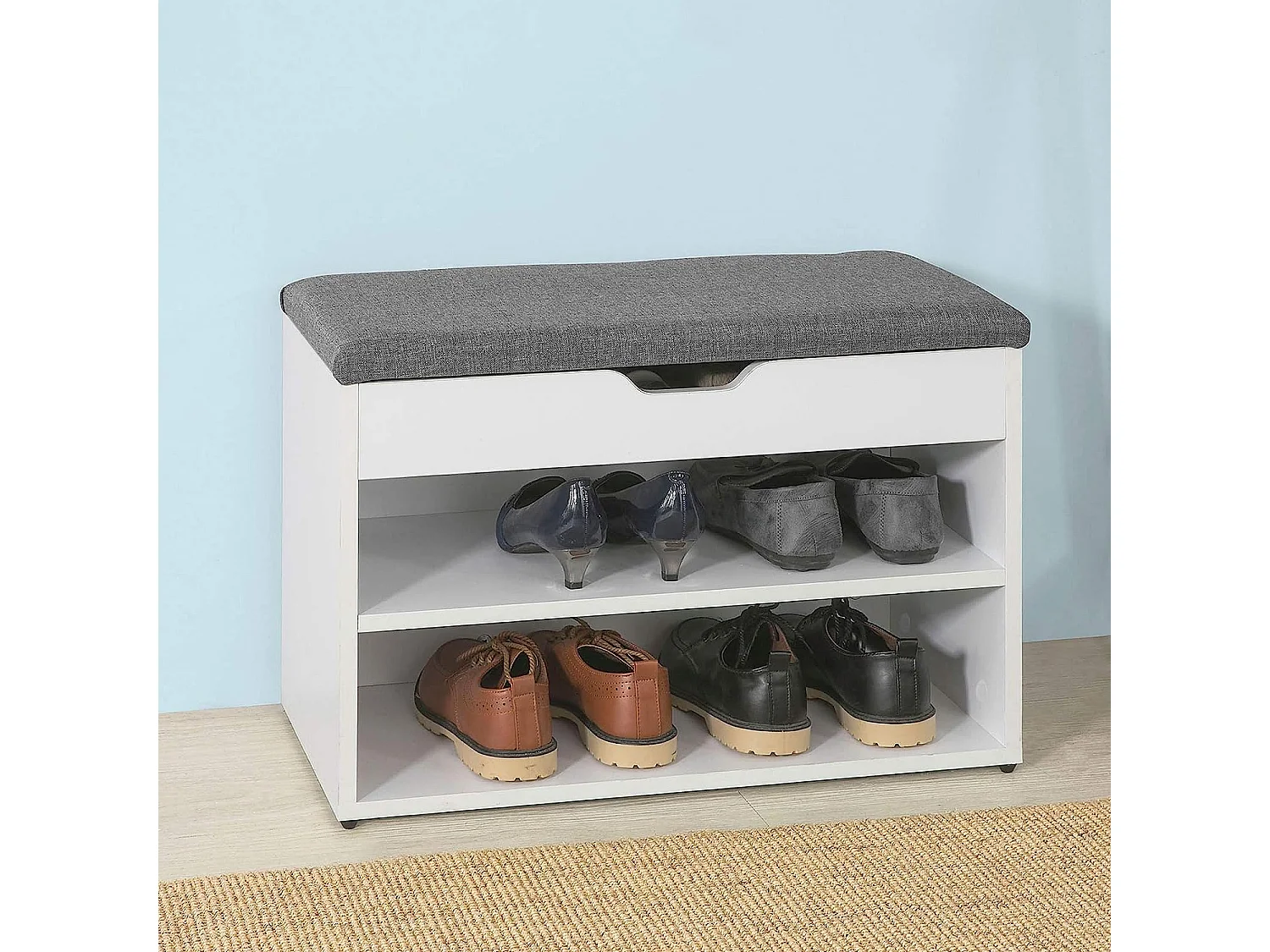 Ławka na buty z pojemnikiem i siedziskiem FSR25-HG