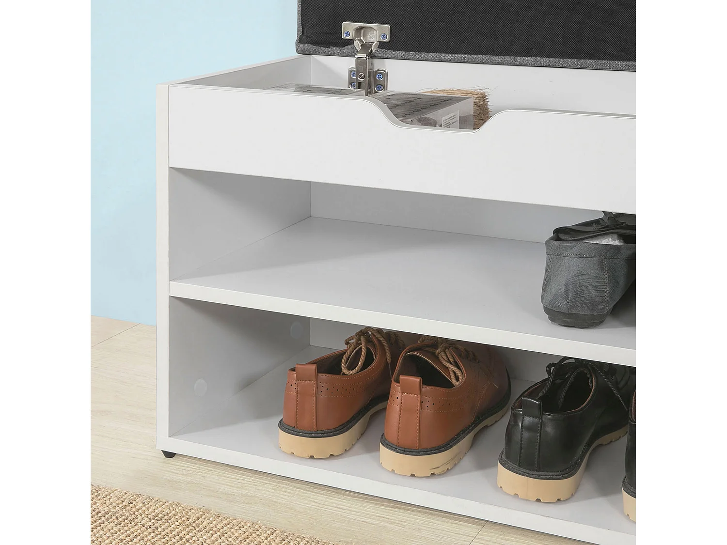 Ławka na buty z pojemnikiem i siedziskiem FSR25-HG