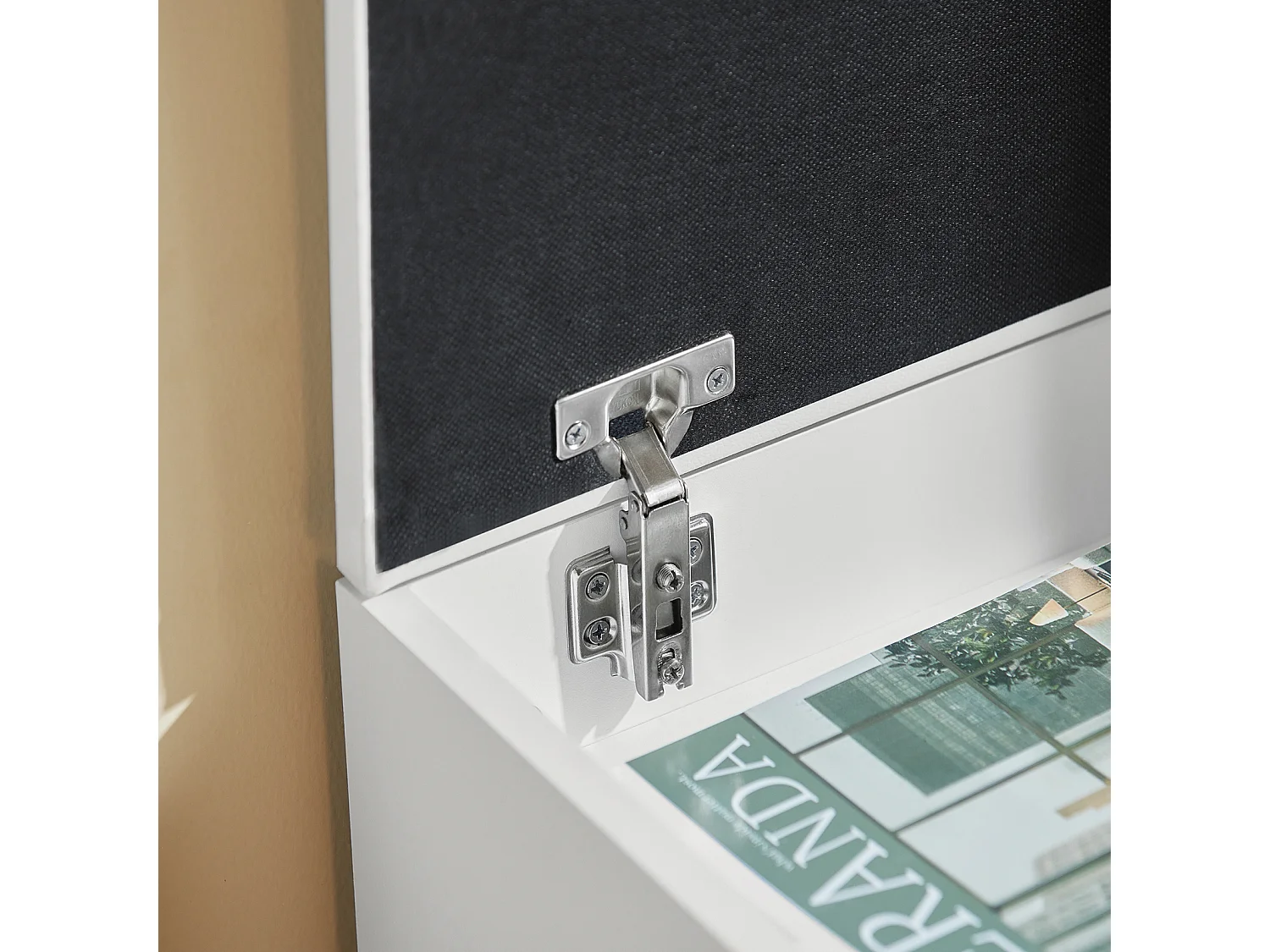 Armario Zapatero, Taburete, Puff Caja, Banco, Estantería para Zapatos ,Chifonier, Blanco,FSR25-W SoBuy ES