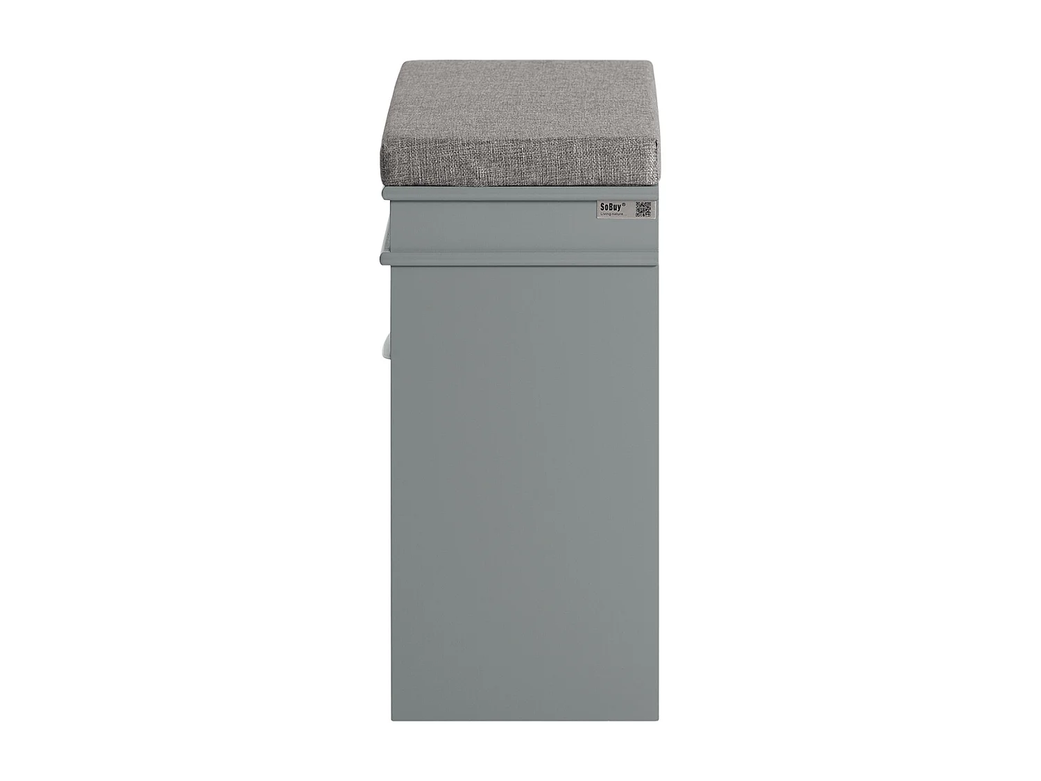 Banc à Chaussures Meuble à Chaussures avec Assise Coussin Rembourré et Abattant, FSR82-K-HG