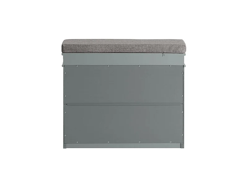 Banc à Chaussures Meuble à Chaussures avec Assise Coussin Rembourré et Abattant, FSR82-K-HG