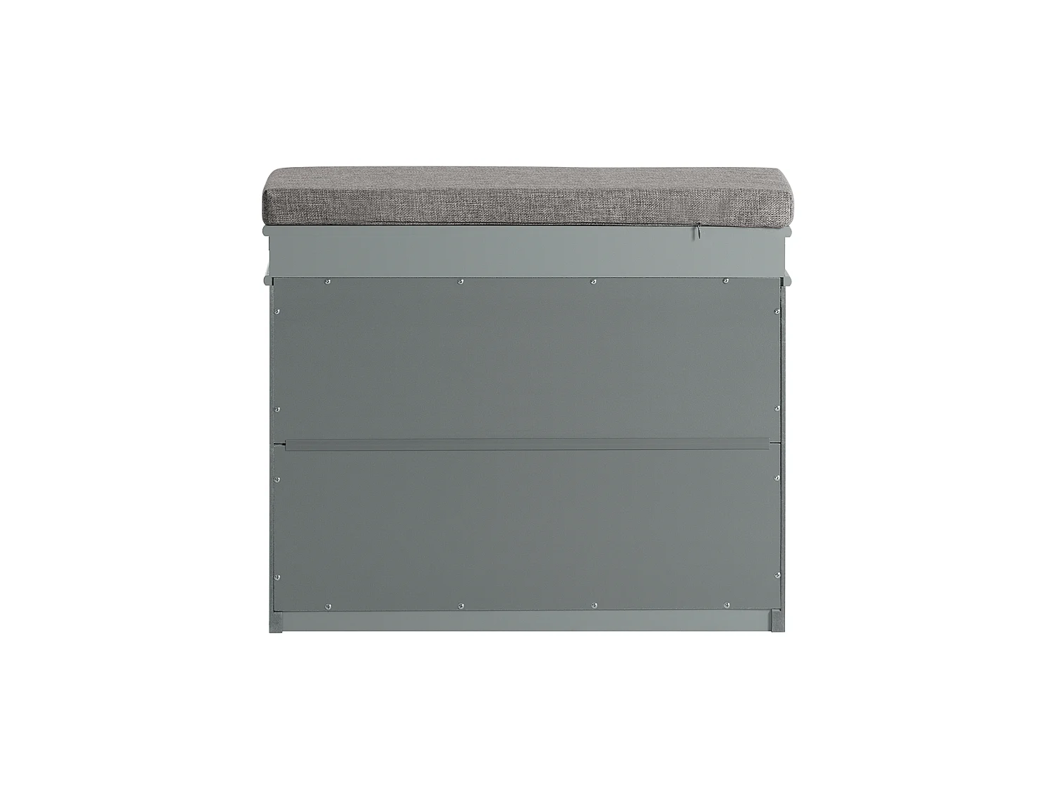 Banc à Chaussures Meuble à Chaussures avec Assise Coussin Rembourré et Abattant, FSR82-K-HG