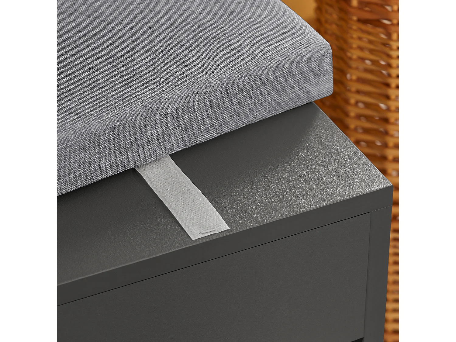 SoBuy Armário de sapatos com prateleira, banco, Banco com sapateira FSR45-DG