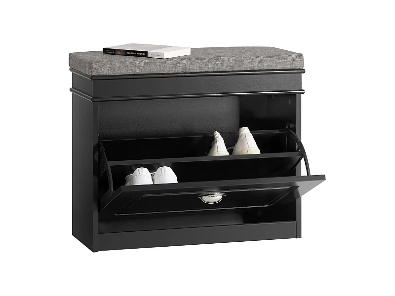 Sitzbank FSR82-K-SCH 60 x 51 x 24 cm Schwarz