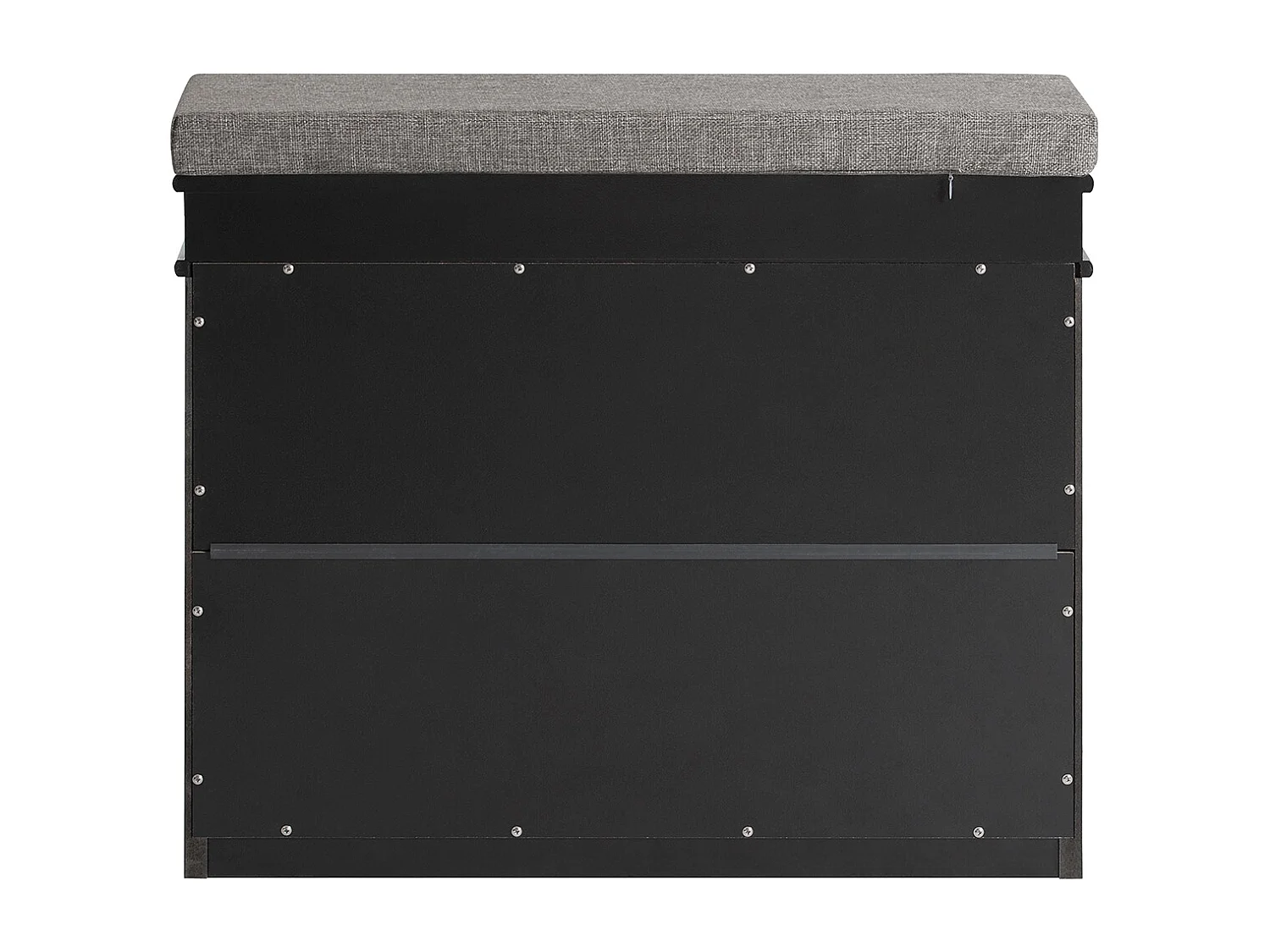 SoBuy FSR82-K-SCH Schoenbank Schoenenkast met gecapitonneerde zitting en bekleding Schoenbank