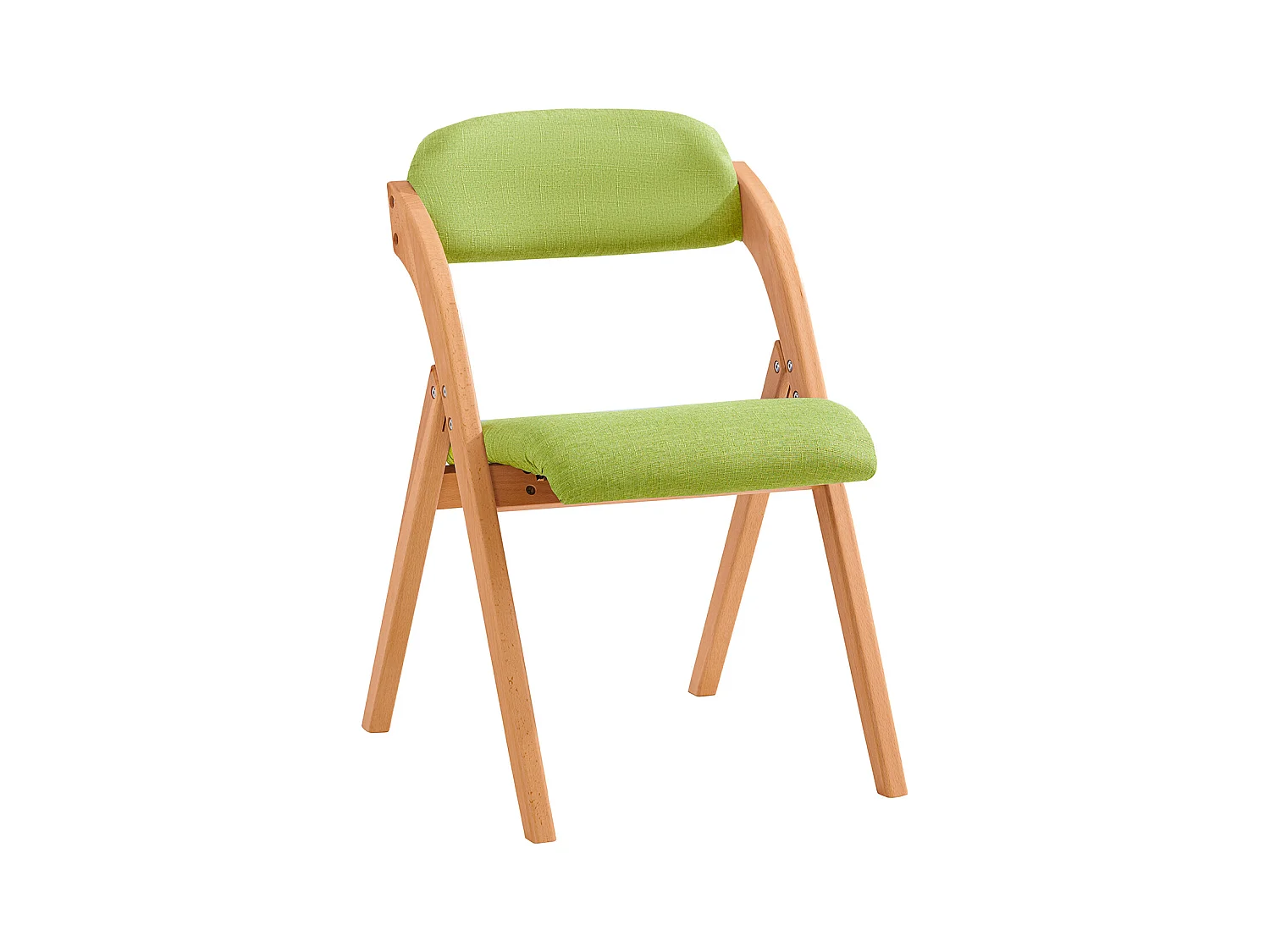 SoBuy FST92-GR Chaise Pliante en Bois avec Assise et Dossier Rembourrés Fauteuil Chaise pour Cuisine, Bureau