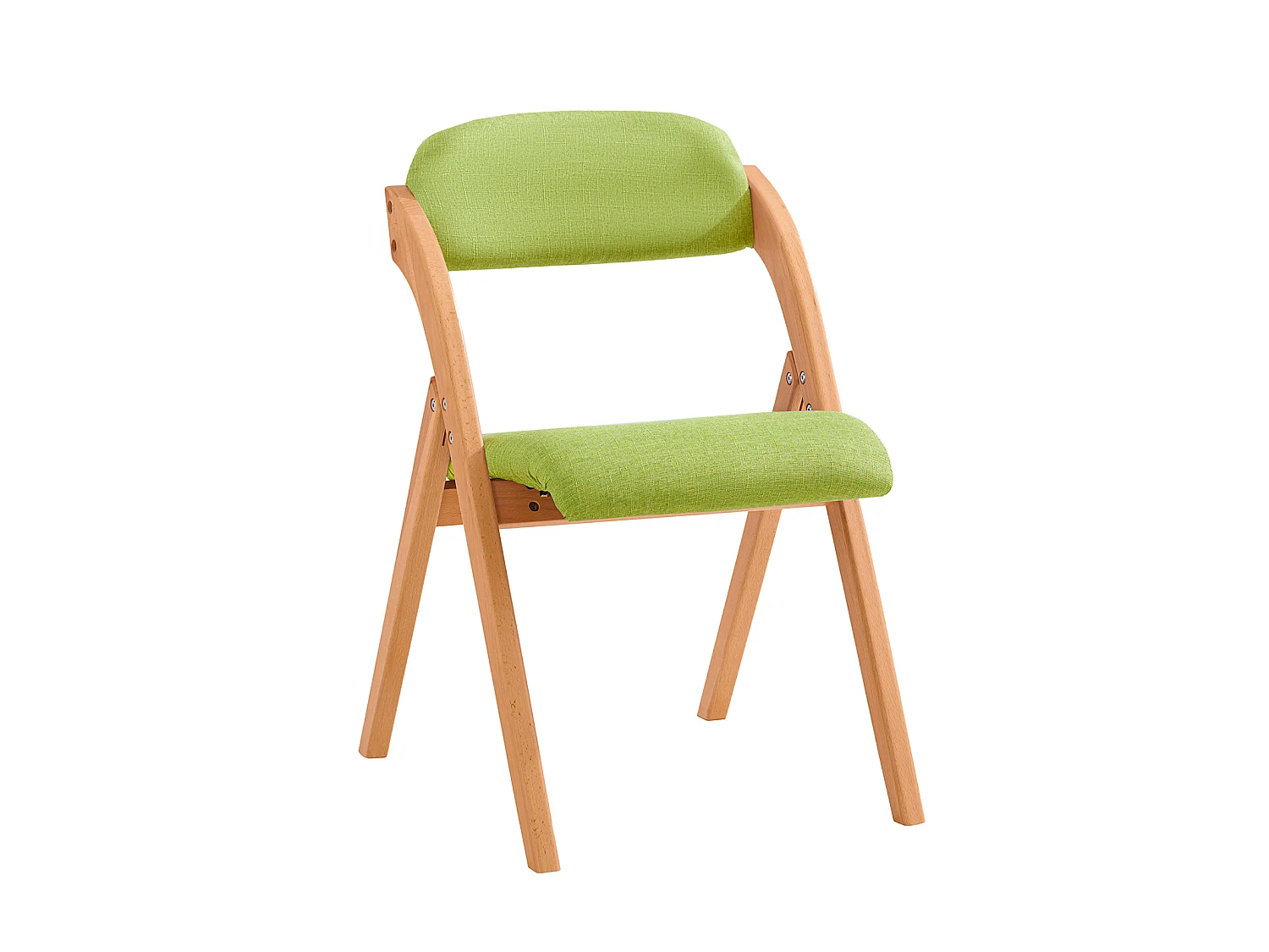 SoBuy FST92-GR Chaise Pliante en Bois avec Assise et Dossier Rembourrés Fauteuil Chaise pour Cuisine, Bureau
