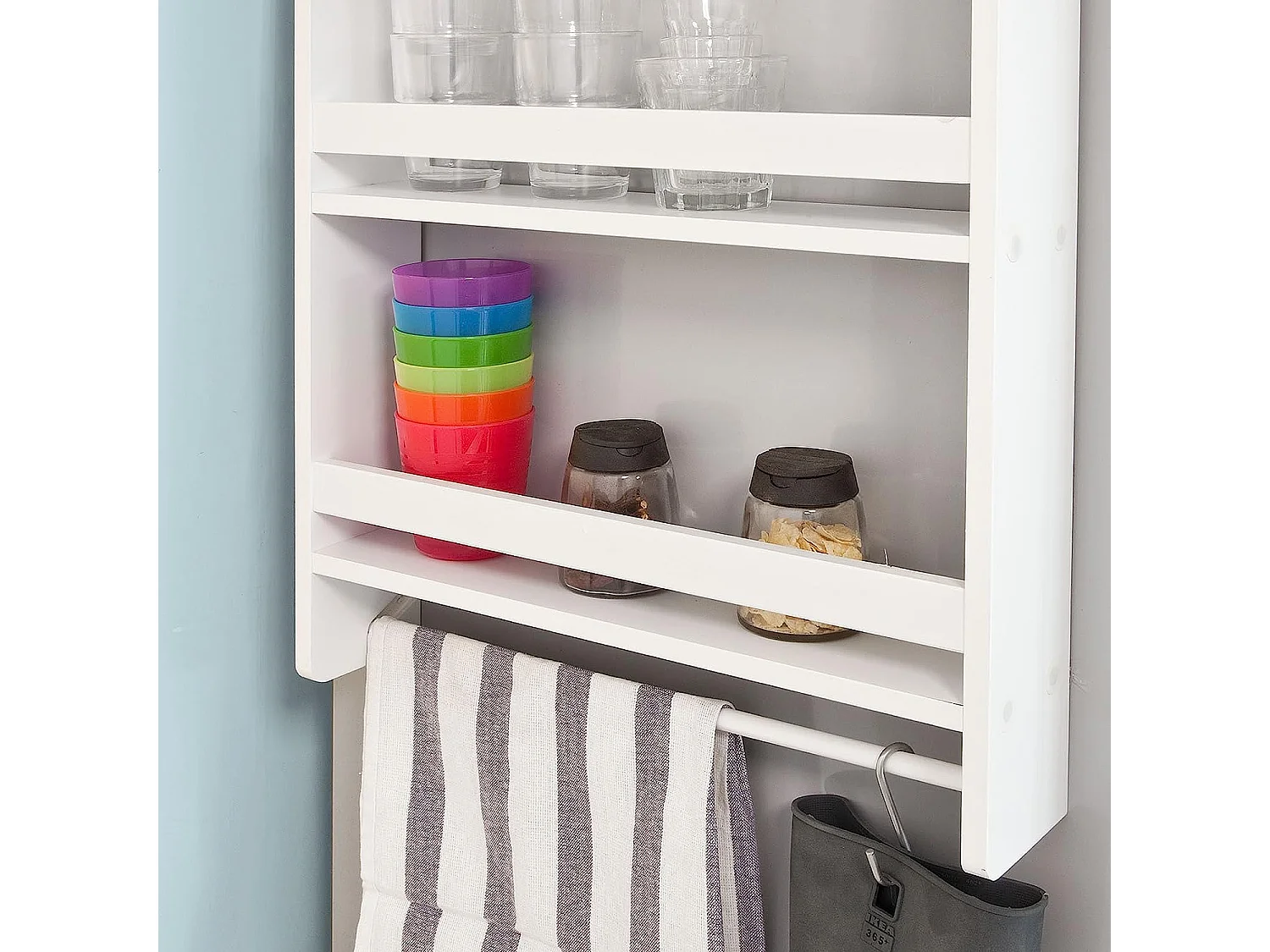 Gewürzregale FRG150-W 42 x 74 x 20 cm Weiß