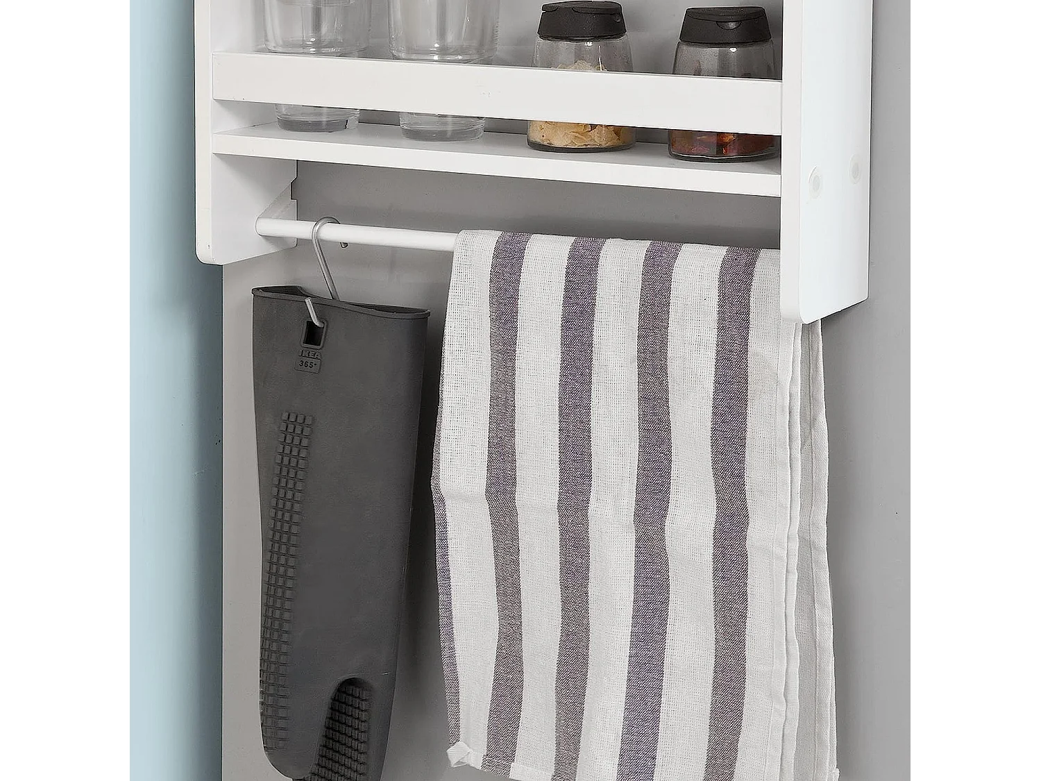 Gewürzregale FRG150-W 42 x 74 x 20 cm Weiß