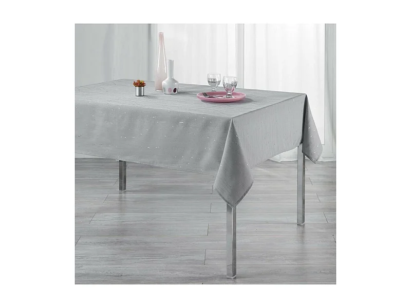 Nappe Rectangulaire "Filiane" 140x240cm Gris