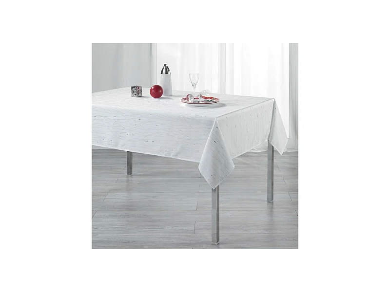 Nappe Rectangulaire "Filiane" 140x240cm Blanc