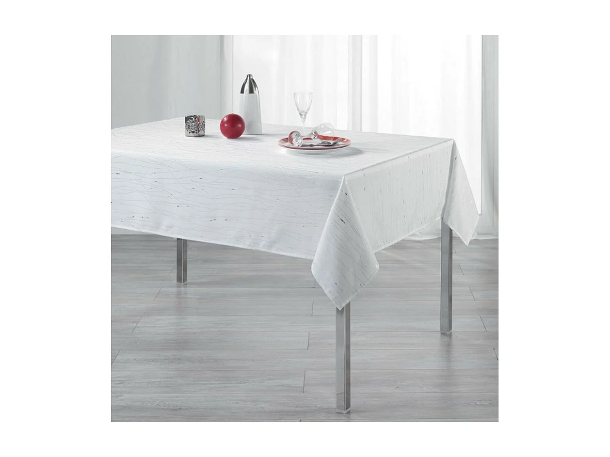 Nappe Rectangulaire "Filiane" 140x240cm Blanc