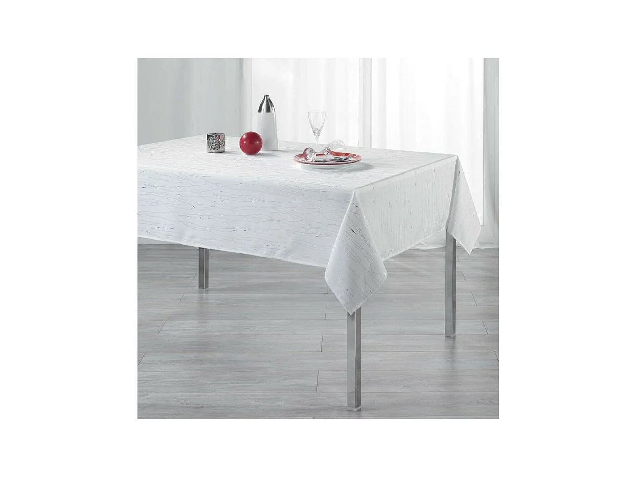 Nappe Rectangulaire "Filiane" 140x240cm Blanc