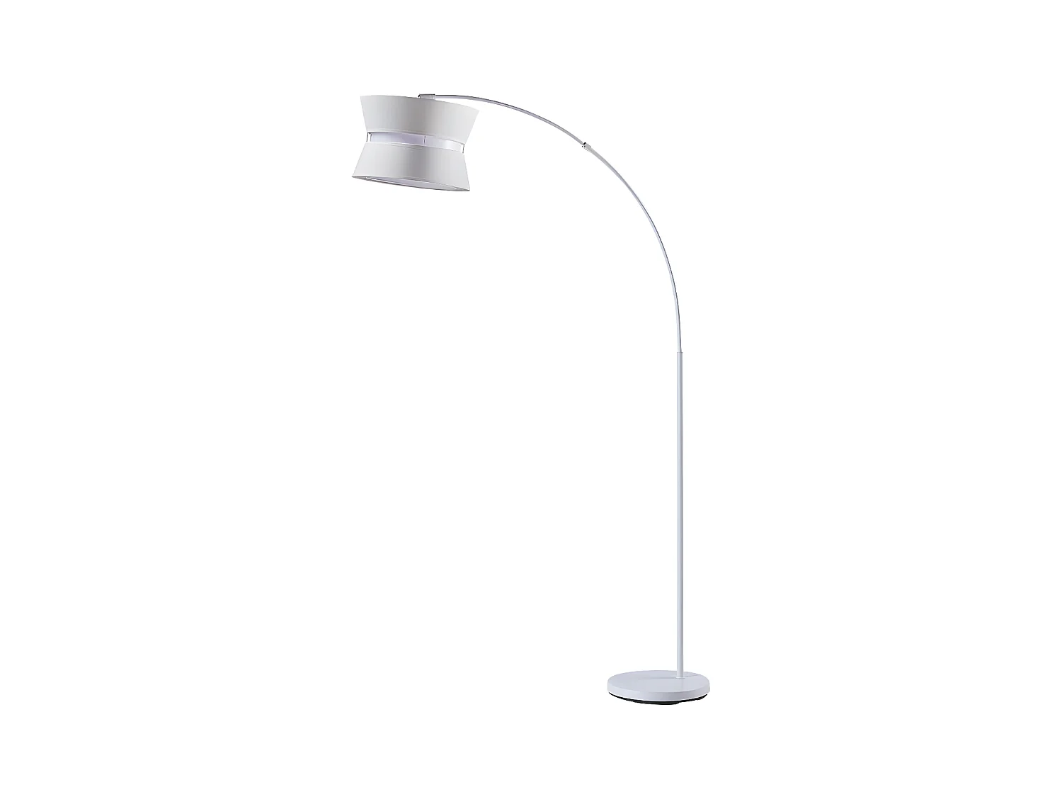 Lampadaire Arc Design "Melstone" 178cm Blanc