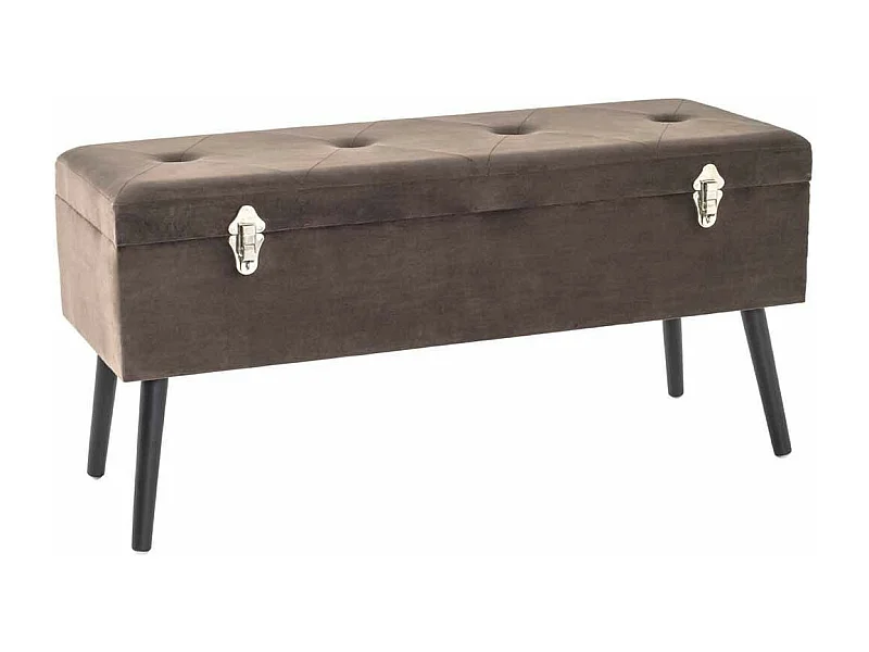 Banc & Coffre de Rangement "Valise" 106cm Taupe
