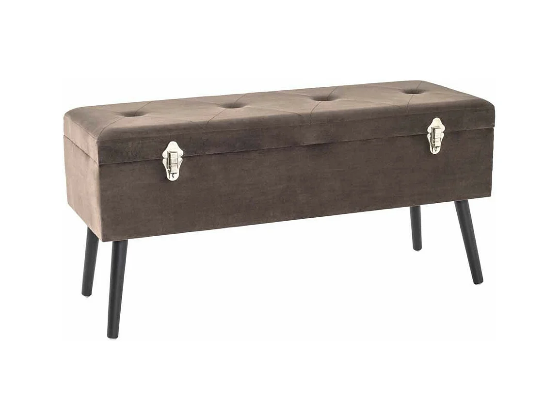 Banc & Coffre de Rangement "Valise" 106cm Taupe