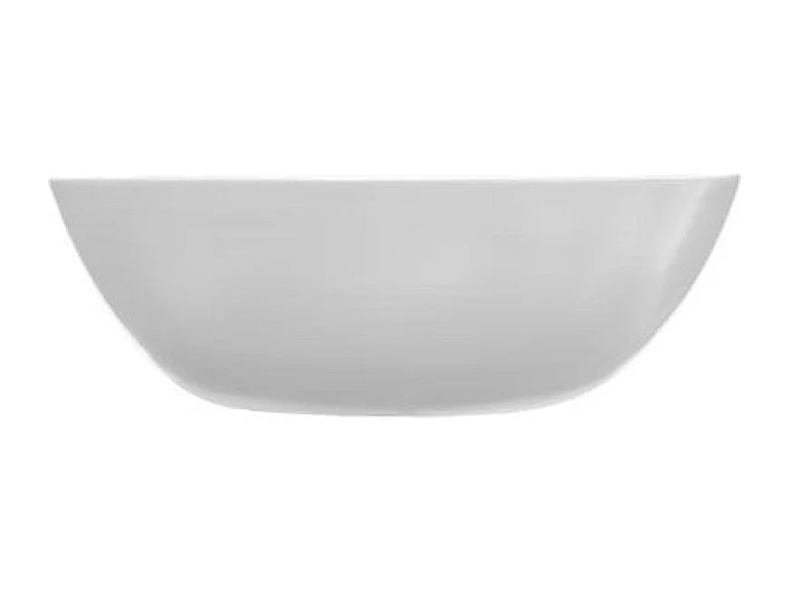 Saladier en Bambou Laqué "Bicolore" 30cm Blanc