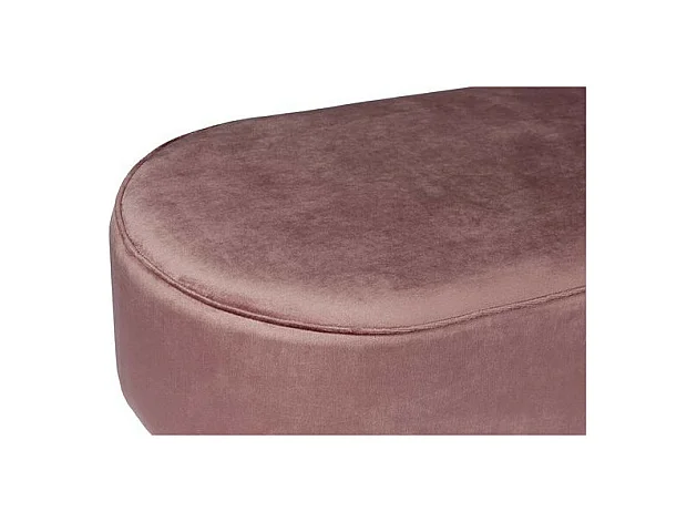 Banc Design en Velours "Athea" 105cm Rose & Or